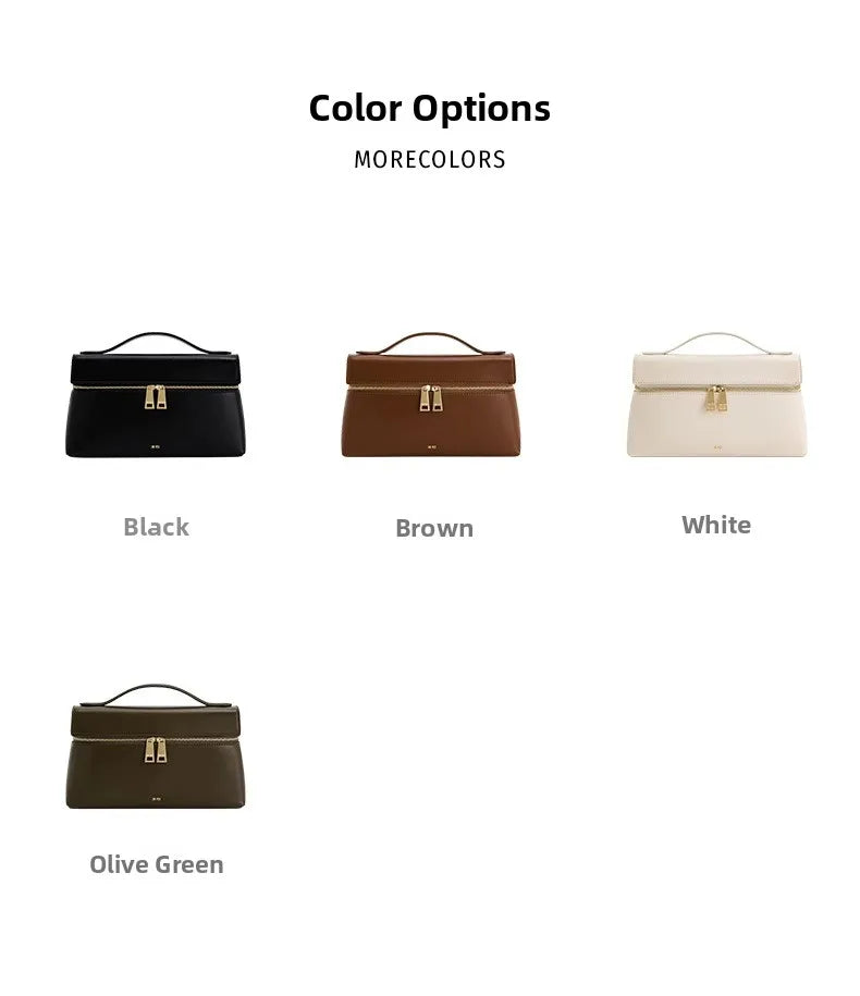 JWPEI Box-Shaped Cross-Border Shoulder Bag Small Niche Design Handbag Diagonal Bag Leather Handbag for Daily Matching