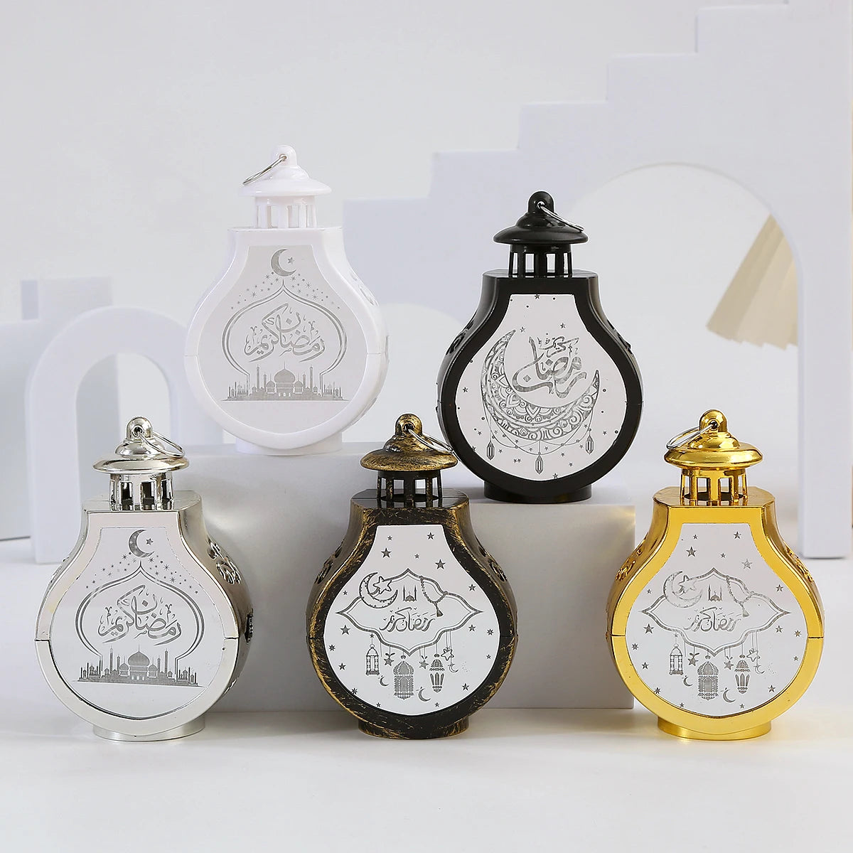 2026 Ramadan Decoration LED Lantern Light Eid Mubarak Star Moon Castle Lights Islamic Muslim Party Ornaments Eid Al-Fitr Gifts