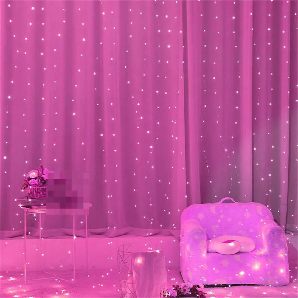 Ramadan Decoration 2026 Curtain LED String Lights Fairy Lights Battery Operated EID Mubarak Bedroom Wedding Valentine's Day