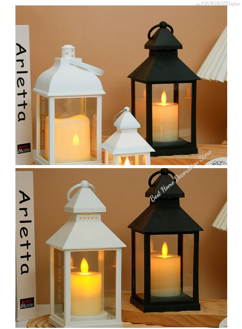 Ramadan Decoration 2025 Led Lantern Light Eid Mubarak Lamp Islamic Muslim Party Decor Supplies Atmosphere Light Table Ornaments