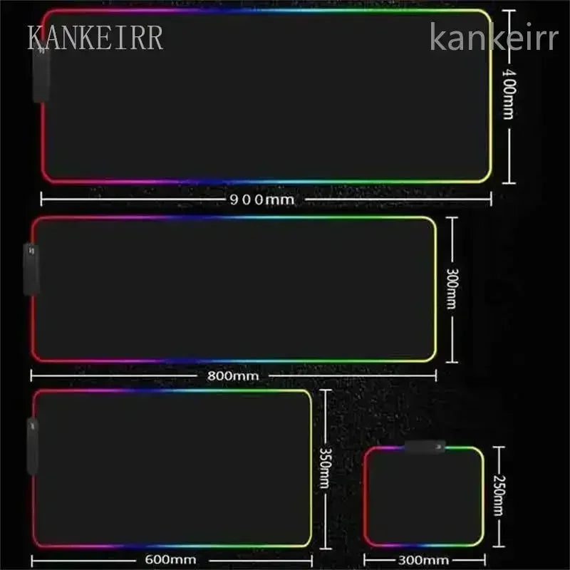 Gamer Sports Cars RGB Mouse Pad for Computer Desks Desktops Setup Gaming Accessories Large LED Mouse Pad 90x40 Colorful Mouspad