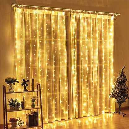 Battery Powered Ramadan Decoration LED Curtain String Lights Fairy Lights EID Mubarak Bedroom Wedding Valentine's Day Party