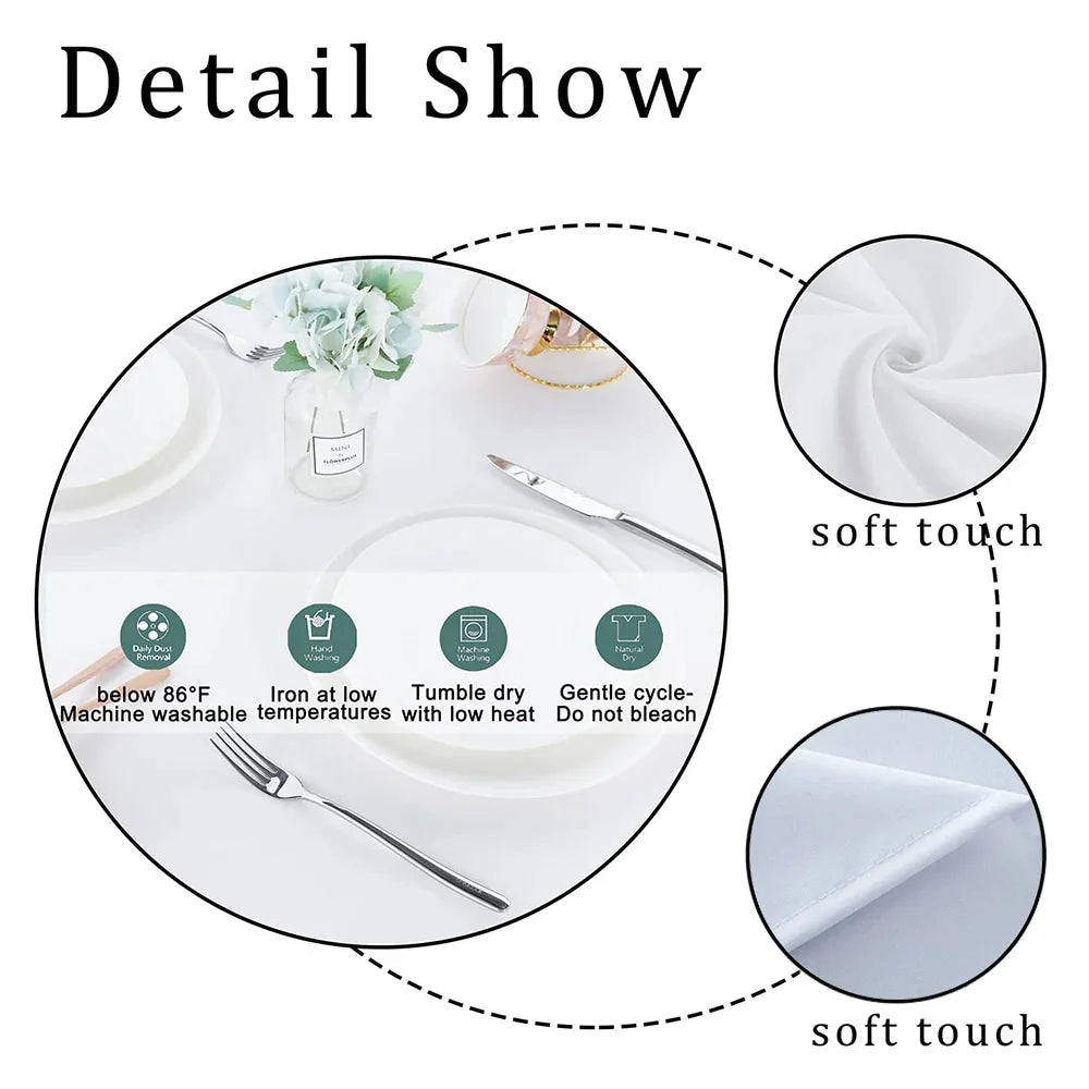 1pc Eid Mubarak Polyester Tablecloth, Ramadan Kareem Black Table Cover, Islamic Muslim Party Decor, Eid Al Adha Gifts