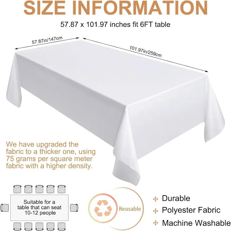 VIKAMA Ramadan Kareem Mandala Lantern Waterproof Tablecloth Table Decor Eid Mubarak Kitchen Dining Tablecloth Ramadan Decor