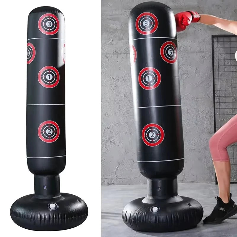 Inflatable Punching Boxing Bag Fitness Training Boxing Sack PVC Sports Fight Column Toy Kids Boxing Fight Pressure Sandbag