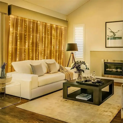 Battery Operated Ramadan Home Decoration Curtain LED String Lights Fairy Lights EID Mubarak Bedroom Wedding Valentine's Day