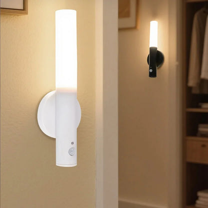 Smart Motion Sensor Night Light Rechargeable Magnetic Wall Lamp LED Induction Light for Corridor Bedroom Stair Hallway Bathroom