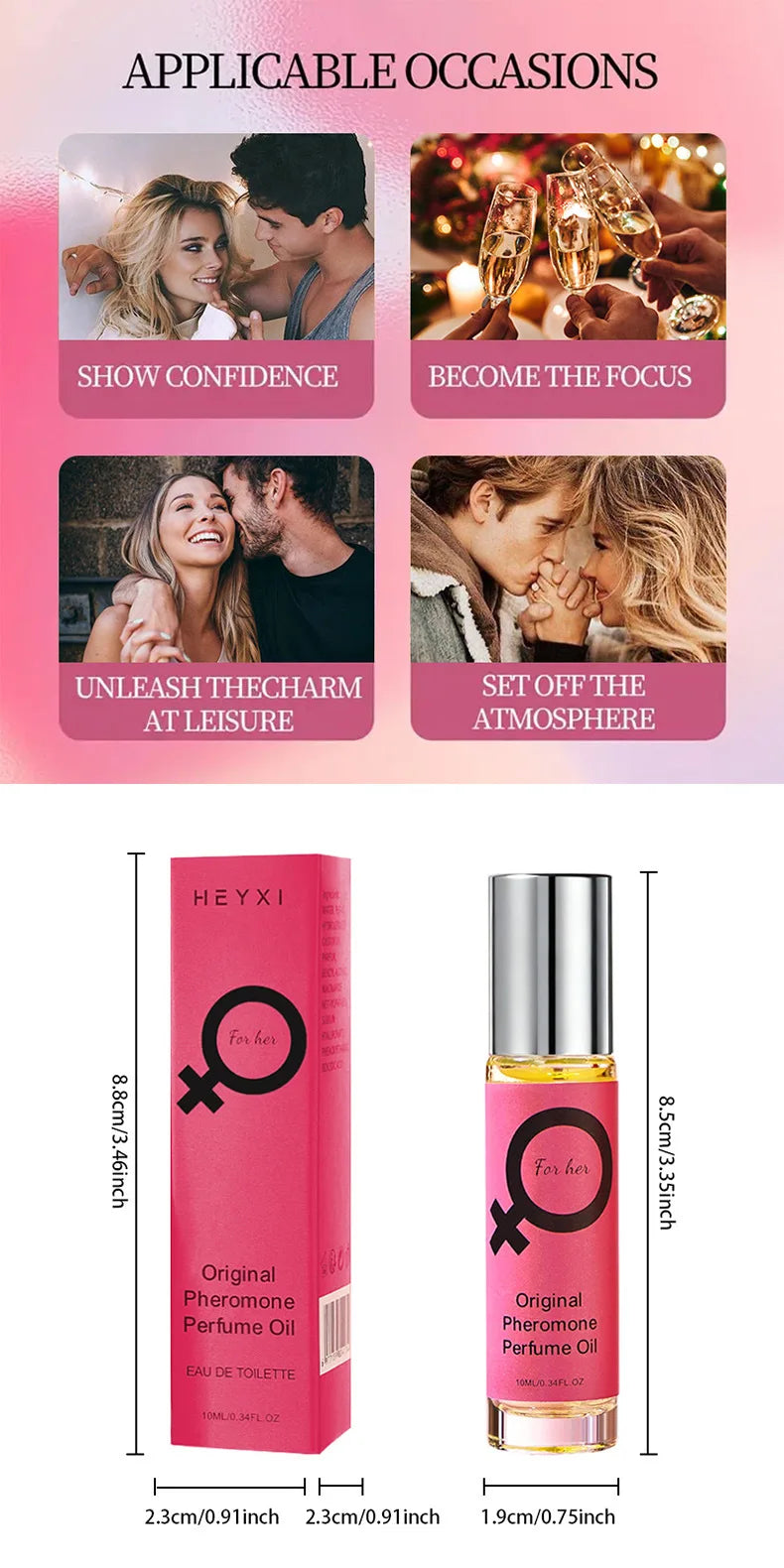 Pheromone Perfume for Men Women Sexually Flirting Essential Long Lasting Refreshing Charming Perfume