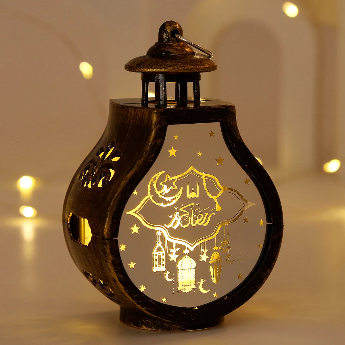 2026 Ramadan Decoration LED Lantern Light Eid Mubarak Star Moon Castle Lights Islamic Muslim Party Ornaments Eid Al-Fitr Gifts