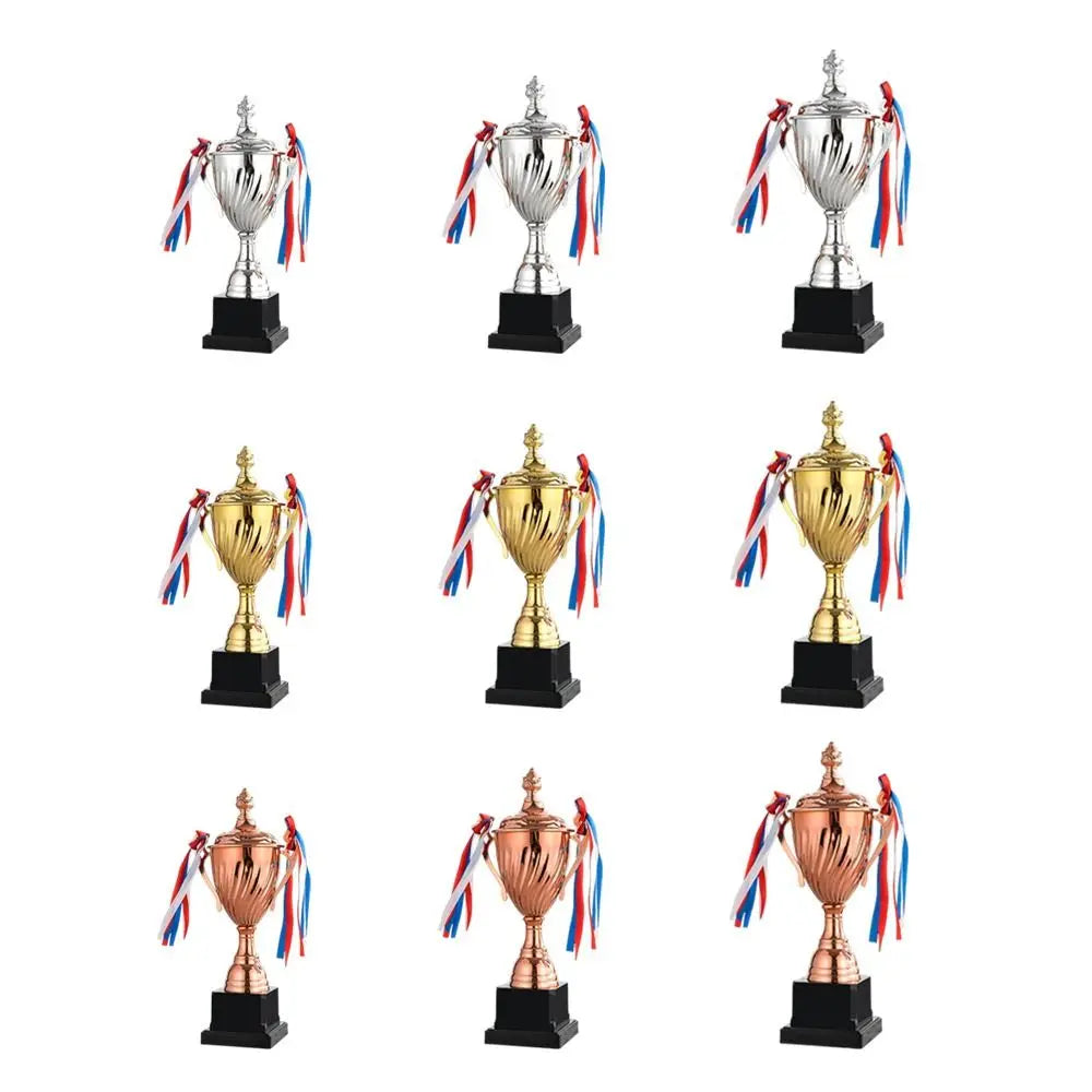 35/32/29CM Trophy Cup Gold Silver Bronze Memorial Souvenir Winner Cup Souvenir Team Prize Metal Trophy Football Soccer