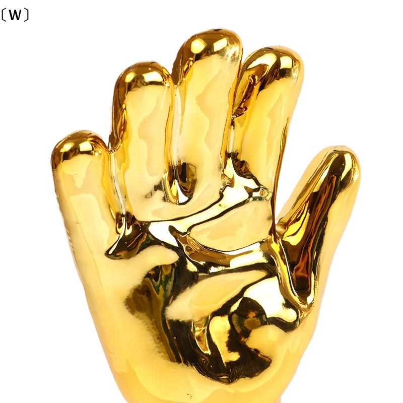 〔W〕Golden Gloves Football Trophy Winner Gold Trophys Goalkeeper Gamesoccer Competition Adult Glove School Kids Awardtrophies Cup