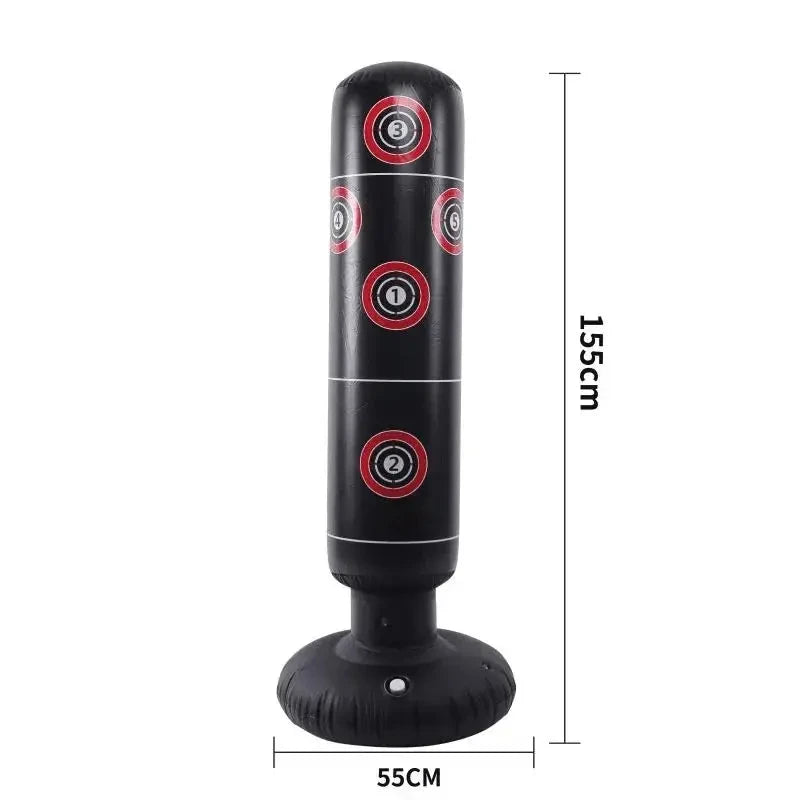 Inflatable Punching Boxing Bag Fitness Training Boxing Sack PVC Sports Fight Column Toy Kids Boxing Fight Pressure Sandbag