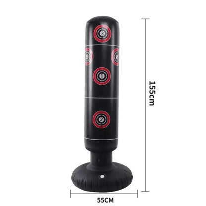 Inflatable Punching Boxing Bag Fitness Training Boxing Sack PVC Sports Fight Column Toy Kids Boxing Fight Pressure Sandbag