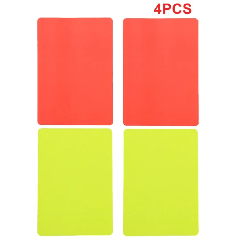 PVC football referee warning red and yellow card football match training referee tool football sports accessory 8x11cm