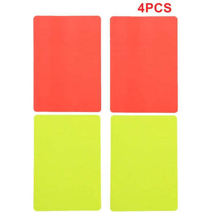 PVC football referee warning red and yellow card football match training referee tool football sports accessory 8x11cm