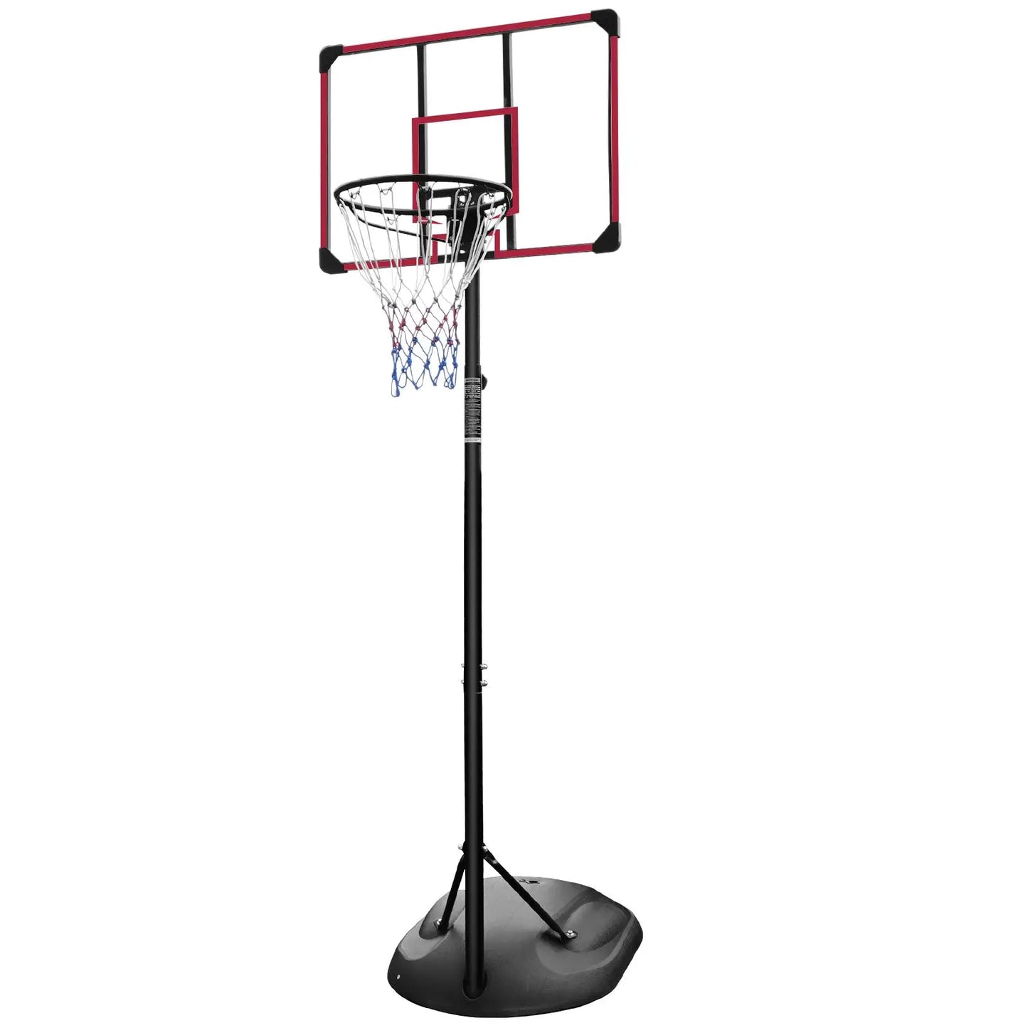 Portable Basketball Hoop System 7.5ft 9.2ft 32 Inch Adjustable Stand Backboard Wheels for Youth Adults Indoor Outdoor Basketball