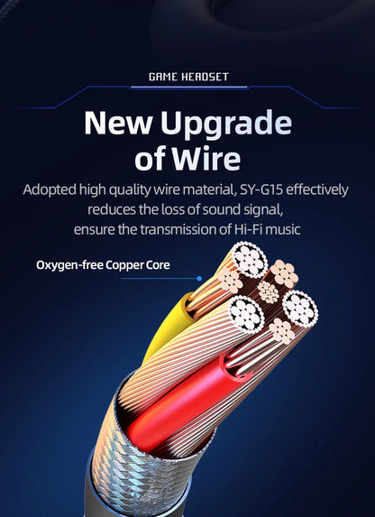 Professional Led Light Wired Gaming Headphones With Microphone For Computer PS4 PS5 Xbox Bass Stereo PC Gaming Headset Gifts