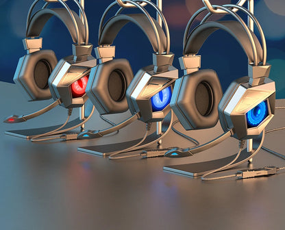 Professional Led Light Wired Gaming Headphones With Microphone For Computer PS4 PS5 Xbox Bass Stereo PC Gaming Headset Gifts