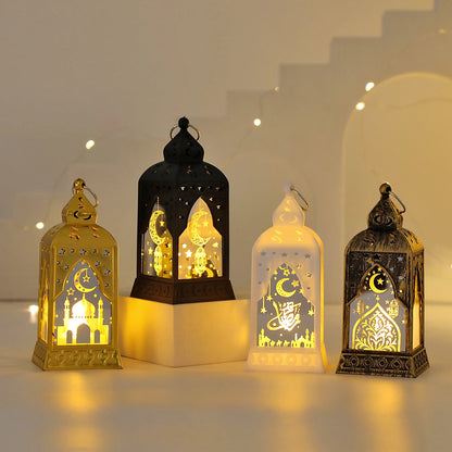 2026 Ramadan Decoration LED Lantern Light Eid Mubarak Star Moon Castle Lights Islamic Muslim Party Ornaments Eid Al-Fitr Gifts