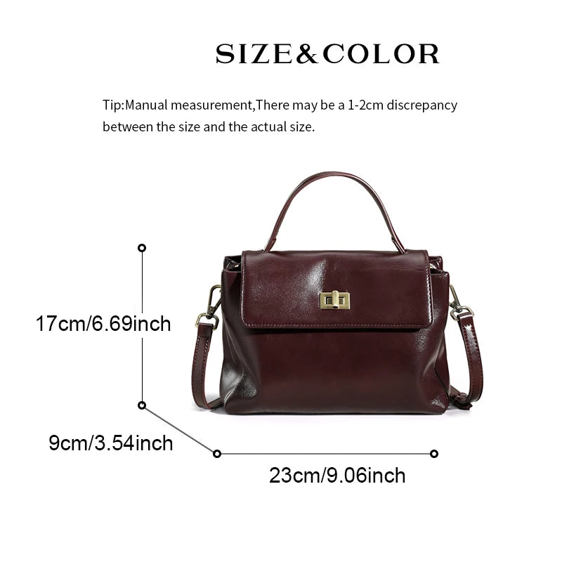 Women Cowhide Genuine Leather Tote Bag Lady Designer Luxury Soft Leather Handbag Fashion Crossbody Bags Female Shoulder Handbag