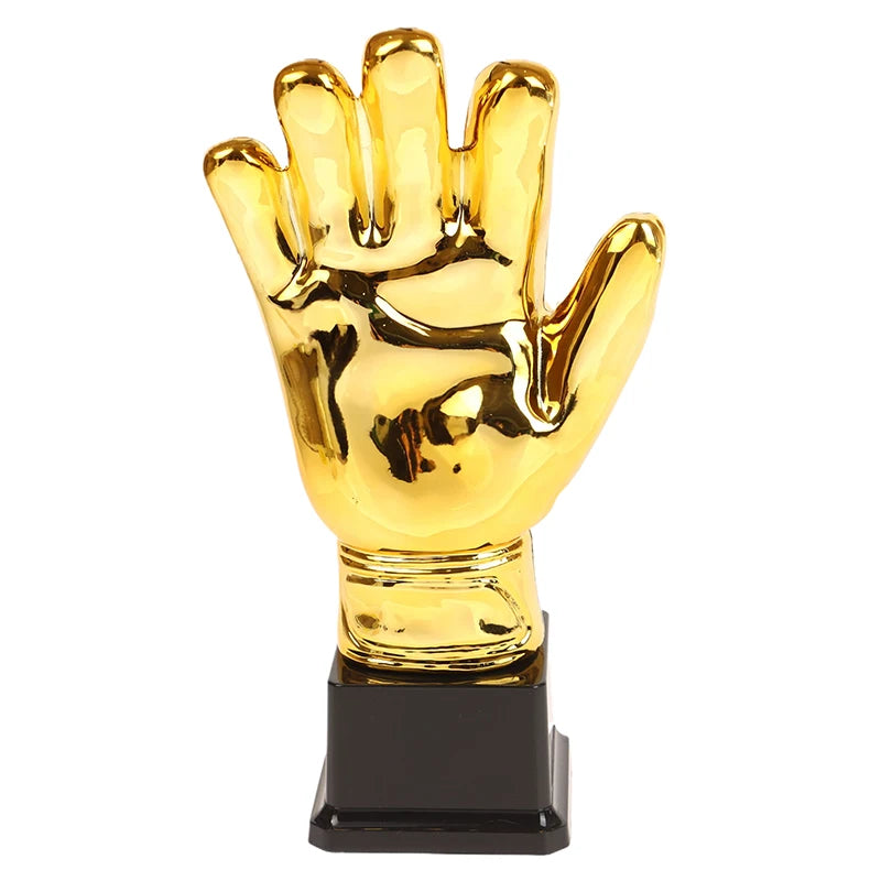 〔W〕Golden Gloves Football Trophy Winner Gold Trophys Goalkeeper Gamesoccer Competition Adult Glove School Kids Awardtrophies Cup