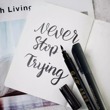 4 pcs Calligraphy Art Marker Pens Brush Art as a gift for Craft Supplies Art Writing Office School Supplies Stationery Student