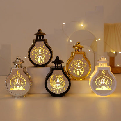 2026 Ramadan Decoration LED Lantern Light Eid Mubarak Star Moon Castle Lights Islamic Muslim Party Ornaments Eid Al-Fitr Gifts