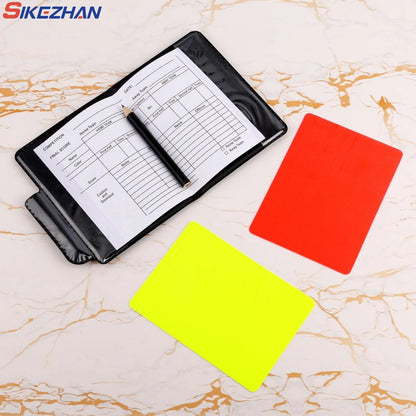 PVC football referee warning red and yellow card football match training referee tool football sports accessory 8x11cm