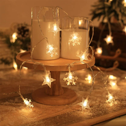 1.5M 10pcs LED Lights Ramadan Theme String Light Indoor and Outdoor Atmosphere Home Decor Hanging Eid Celebration Party Supplies