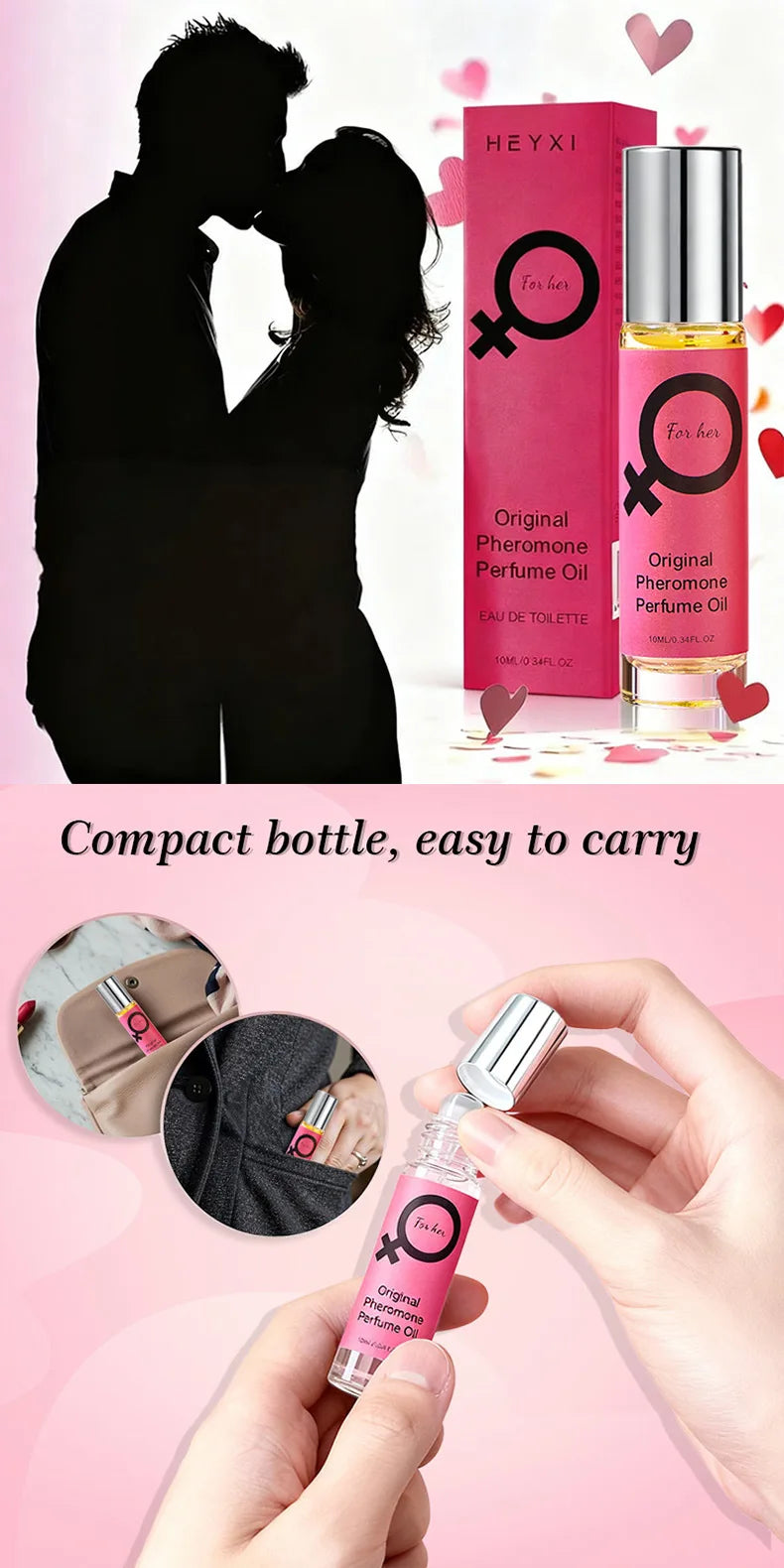 Pheromone Perfume for Men Women Sexually Flirting Essential Long Lasting Refreshing Charming Perfume
