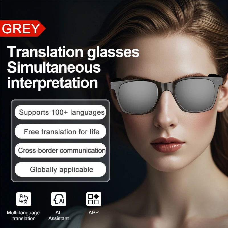 OnePlus AI Glasses Smart Glasses Chat GPT AI Real-time Translation Music Play Bluetooth Glasses Anti-Blue Light Lens Daily Use