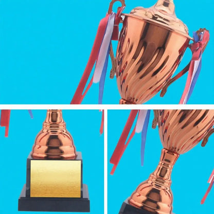 35/32/29CM Trophy Cup Gold Silver Bronze Memorial Souvenir Winner Cup Souvenir Team Prize Metal Trophy Football Soccer