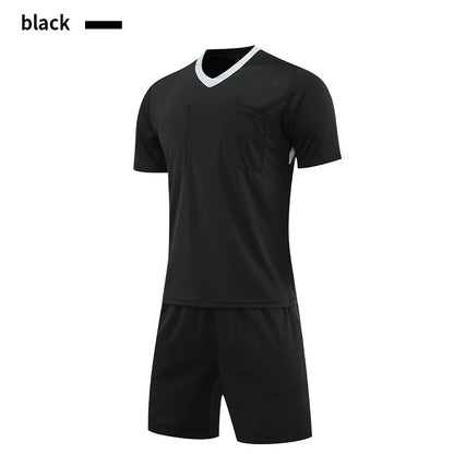 Professional Referee Jersey Set Custom Adult Soccer Jersey Set Football Referee Uniform Men Training Set Foot Team Shirt