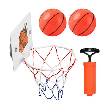Indoor Basketball Hoop Sports Fan Backboards For Kids Boys Girls Door Room Suction Cup Basketball Hoop Mini Hoop With 2 Ball Toy