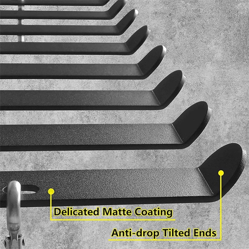 Multi-Purpose Gym Storage Rack,Hook Heavy-Duty Steel Gym Organizer Wall Mount Hanger For Home And Pro 17 Inches Durable