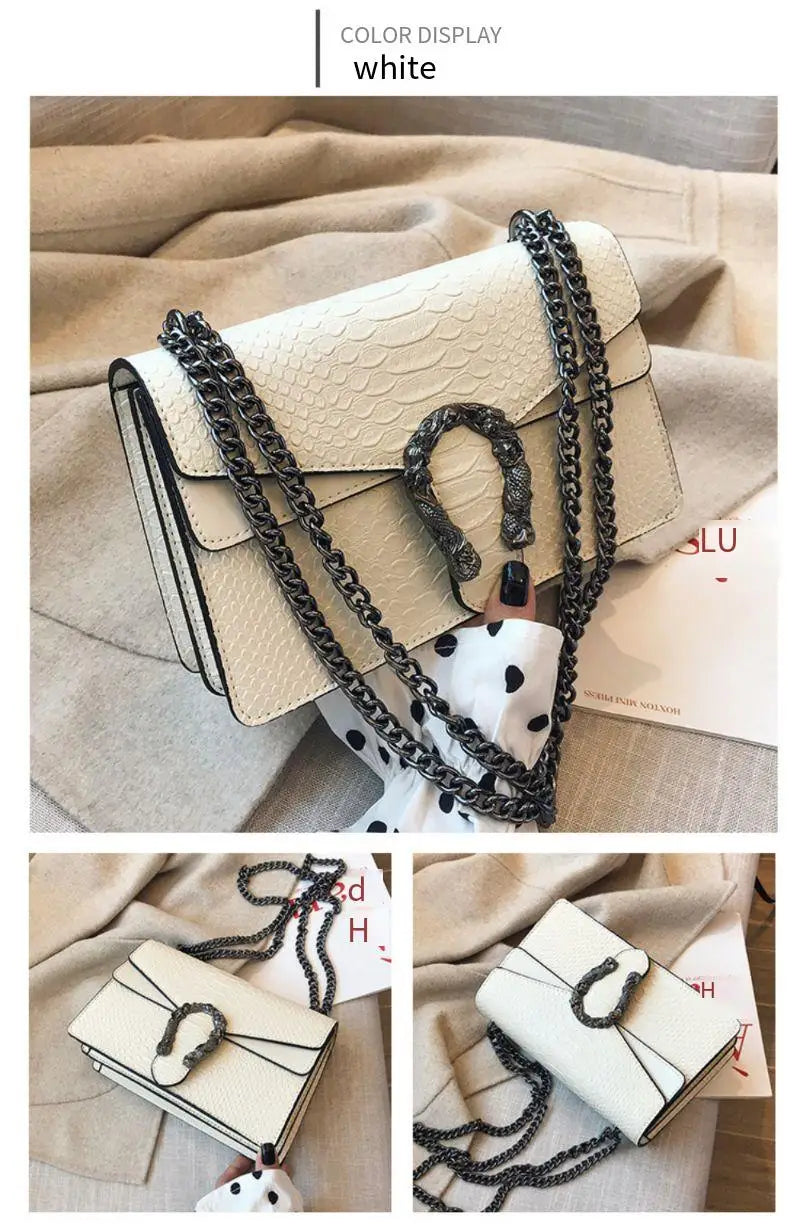 The 2025 new retro crocodile-patterned chain Dionysus bag is a high-end single-shoulder crossbody women's bag