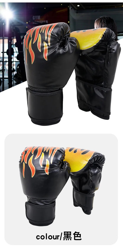 Boxing Gloves Breathable PU Leather Fighting Gloves Kids Boxing Training Kickboxing Gloves for Gym Indoor Outdoor Sport