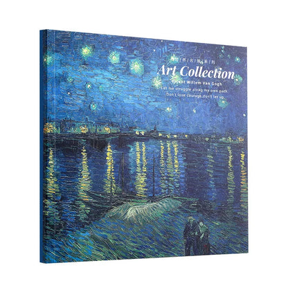 20K Van Gogh Oil Painting Sketch Book Hand Ledger Thickened with 80 Blank Student Art Drawing Special Sketching Book