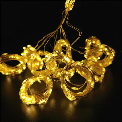 Battery Operated Ramadan Home Decoration Curtain LED String Lights Fairy Lights EID Mubarak Bedroom Wedding Valentine's Day