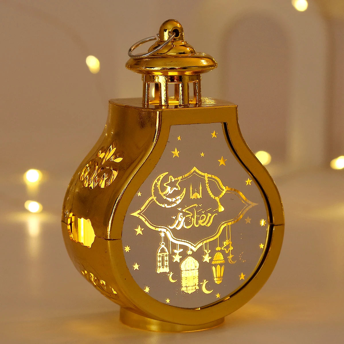 2026 Ramadan Decoration LED Lantern Light Eid Mubarak Star Moon Castle Lights Islamic Muslim Party Ornaments Eid Al-Fitr Gifts