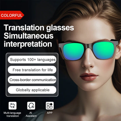 OnePlus AI Glasses Smart Glasses Chat GPT AI Real-time Translation Music Play Bluetooth Glasses Anti-Blue Light Lens Daily Use