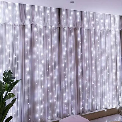 Battery Operated Ramadan Home Decoration Curtain LED String Lights Fairy Lights EID Mubarak Bedroom Wedding Valentine's Day