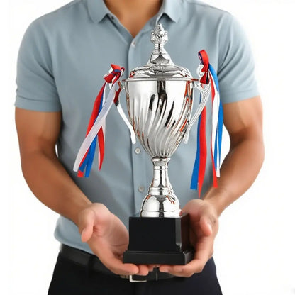 35/32/29CM Trophy Cup Gold Silver Bronze Memorial Souvenir Winner Cup Souvenir Team Prize Metal Trophy Football Soccer