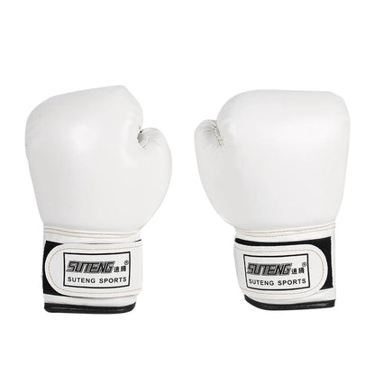 2pcs Boxing Training Fighting Gloves PU Leather Kids Breathable Muay Thai Sparring Punching Karate Kickboxing Professional Glove