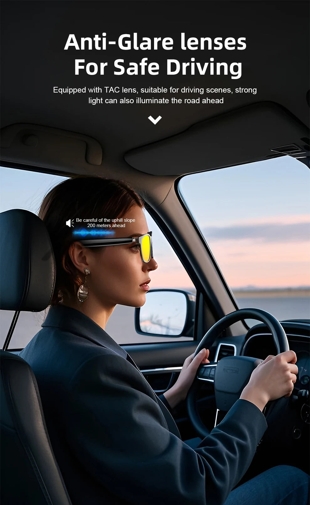 OnePlus AI Glasses Smart Glasses Chat GPT AI Real-time Translation Music Play Bluetooth Glasses Anti-Blue Light Lens Daily Use