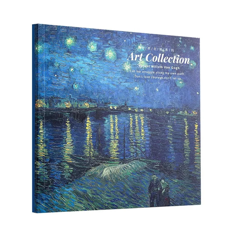 20K Van Gogh Oil Painting Sketch Book Hand Ledger Thickened with 80 Blank Student Art Drawing Special Sketching Book