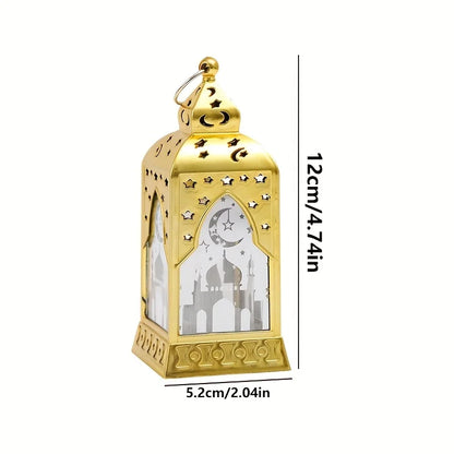 Ramadan Decoration LED Lantern Light Eid Mubarak Star Moon Castle Lights Eid Al-Fitr Gift Islamic Muslim Festival Party Supplies