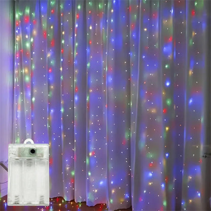 Battery Powered Ramadan Decoration LED Curtain String Lights Fairy Lights EID Mubarak Bedroom Wedding Valentine's Day Party
