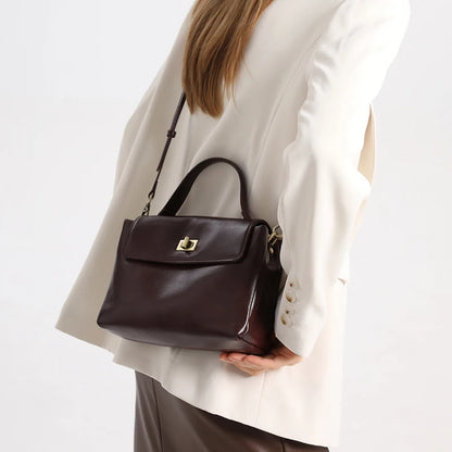 Women Cowhide Genuine Leather Tote Bag Lady Designer Luxury Soft Leather Handbag Fashion Crossbody Bags Female Shoulder Handbag