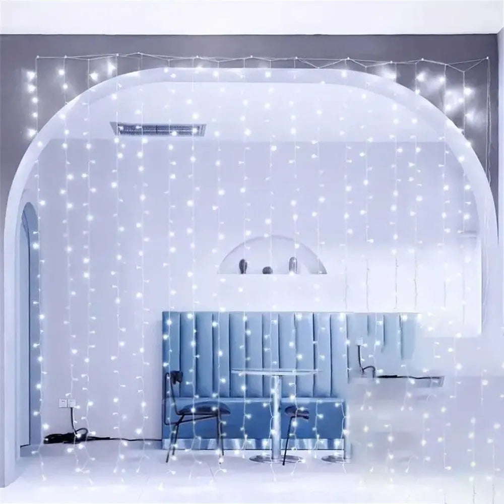 Battery Operated Ramadan Home Decoration Curtain LED String Lights Fairy Lights EID Mubarak Bedroom Wedding Valentine's Day